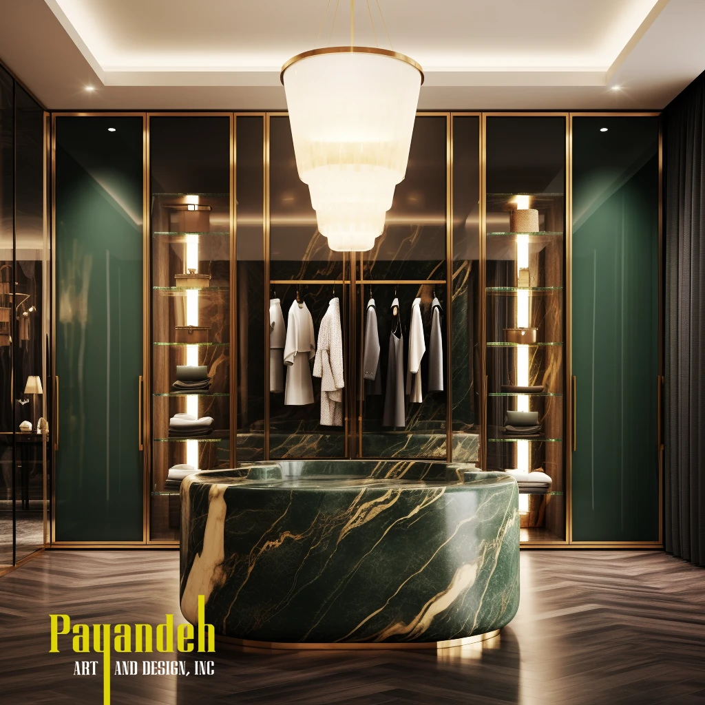luxurious closet room