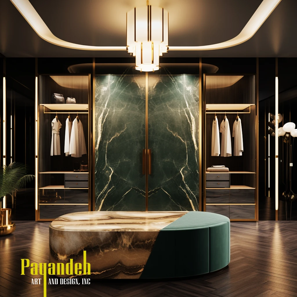 luxurious closet room
