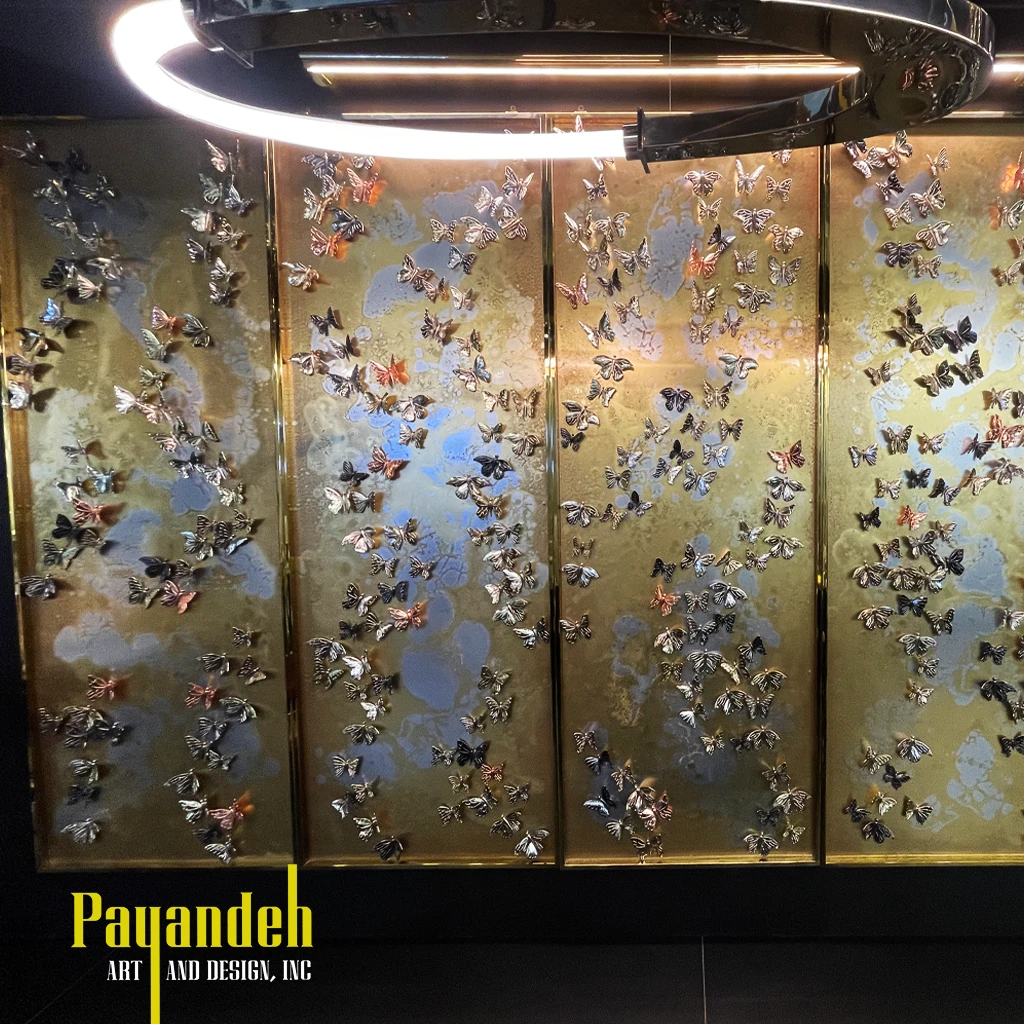 he Golden Butterfly Wall