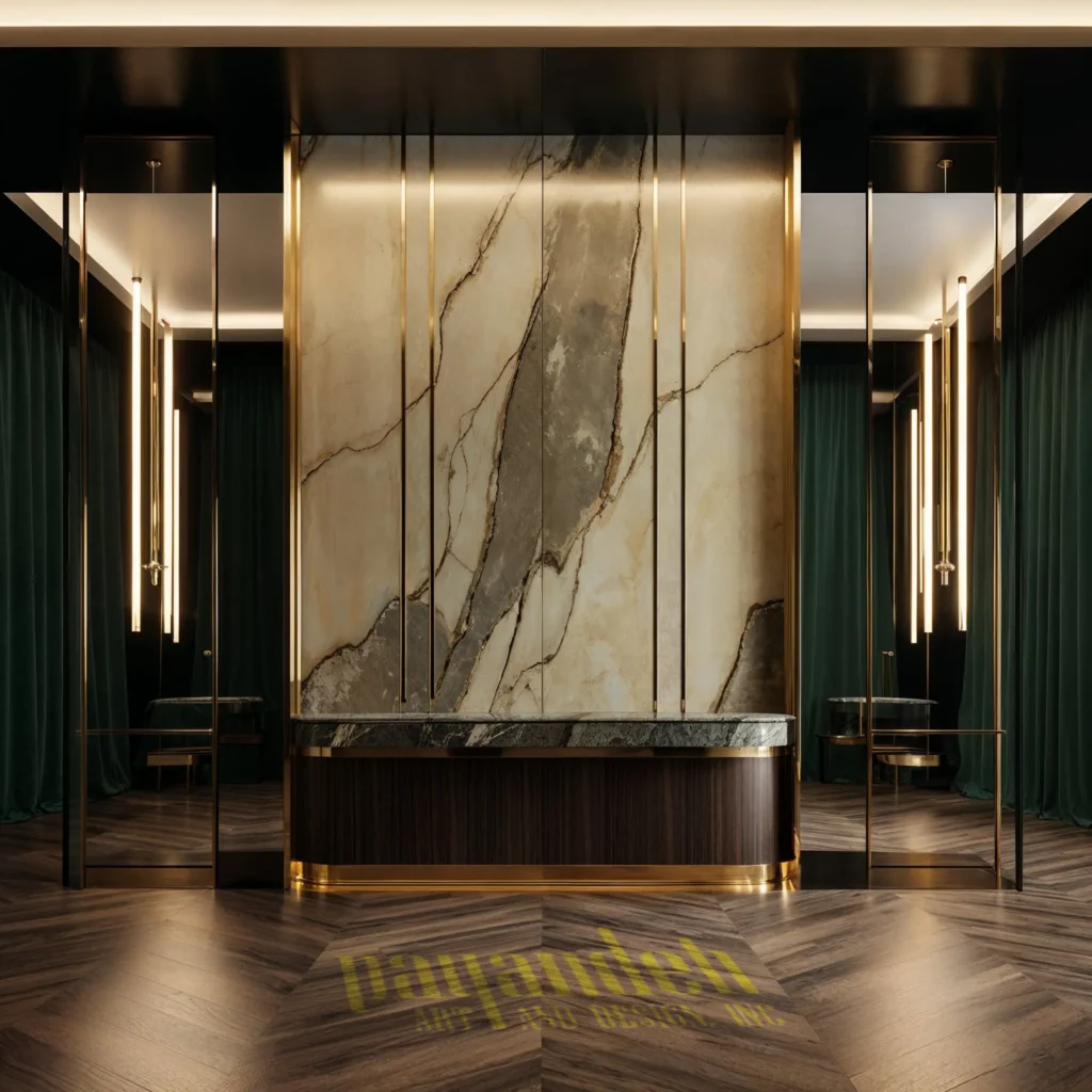 closet white back marble